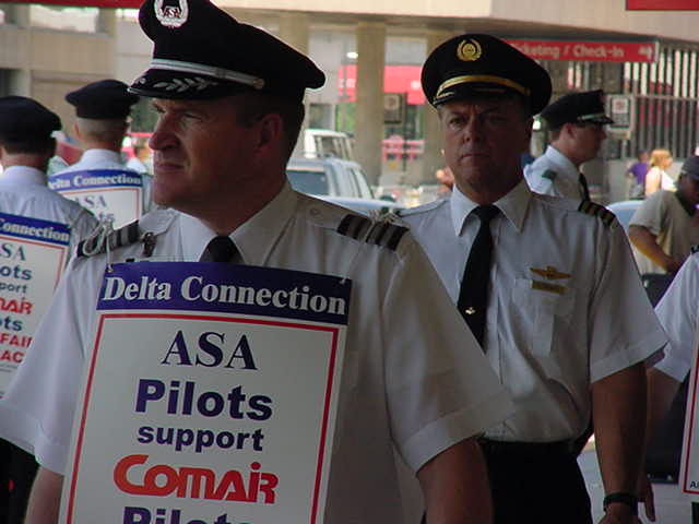 2001 - The Comair strike: ASA pilots were there.
